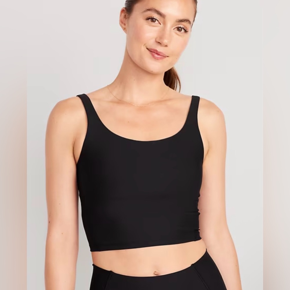 Brand New Old Navy Light Support PowerSoft Longline Sports Bra - size S